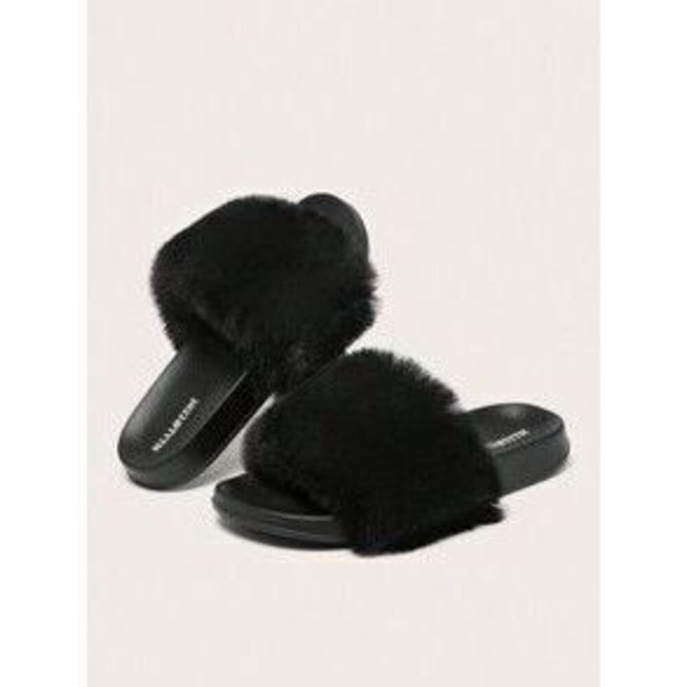 Women's Fluffy Slippers For Indoor/Outdoor Wear, Casual Home/Daily Use, Fuzzy B…